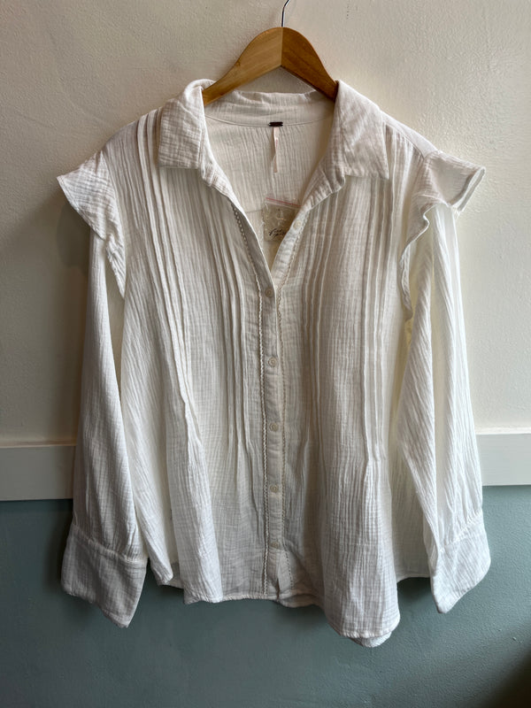 NWT Free People Size L Blouse